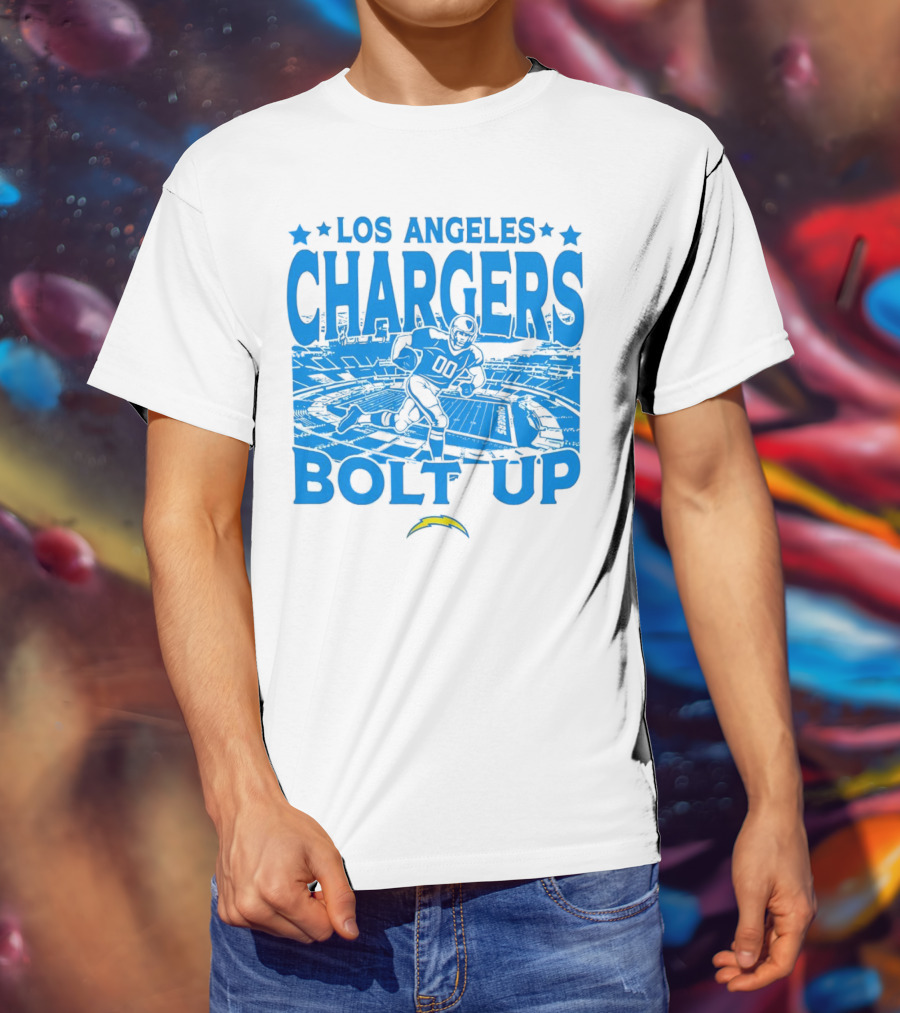 Los Angeles Chargers Bolt Up Gameday Football Stadium T-Shirt