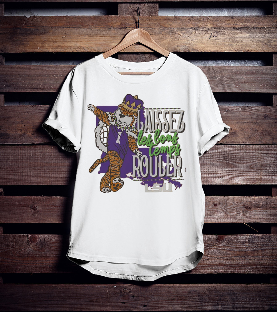 LSU Tigers Laissez Les Bons Temps Rouler Mardi Gras T-Shirt