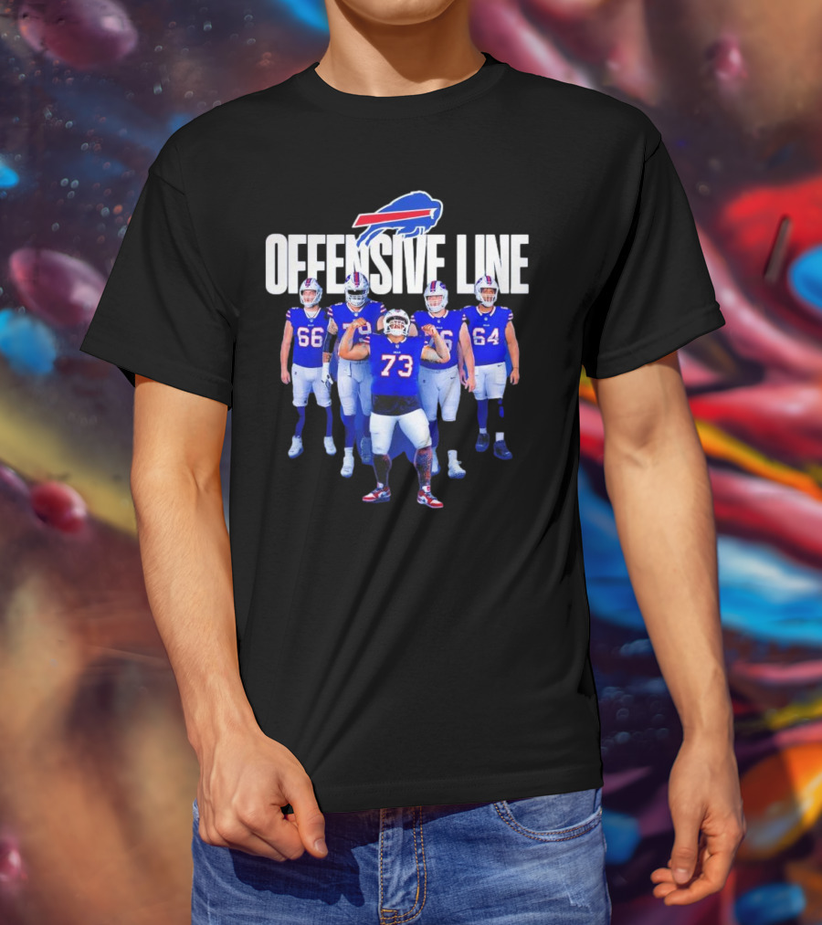 Buffalo Bills Offensive Line Love For The Big Team Spirit T-Shirt