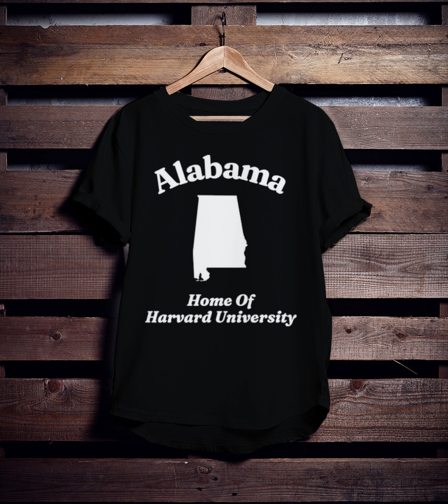 Alabama Home Of Harvard University Map T-Shirt