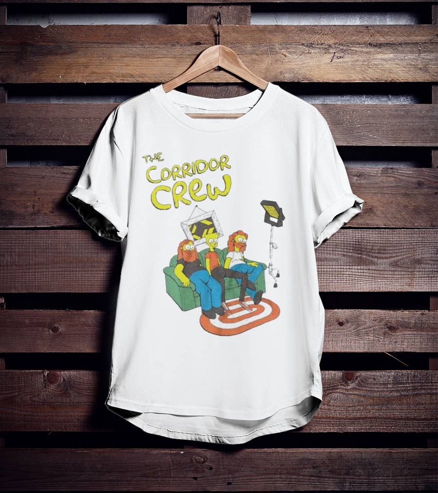 The Corridor Crew Couch Animation Characters With Lighting Equipment T-Shirt