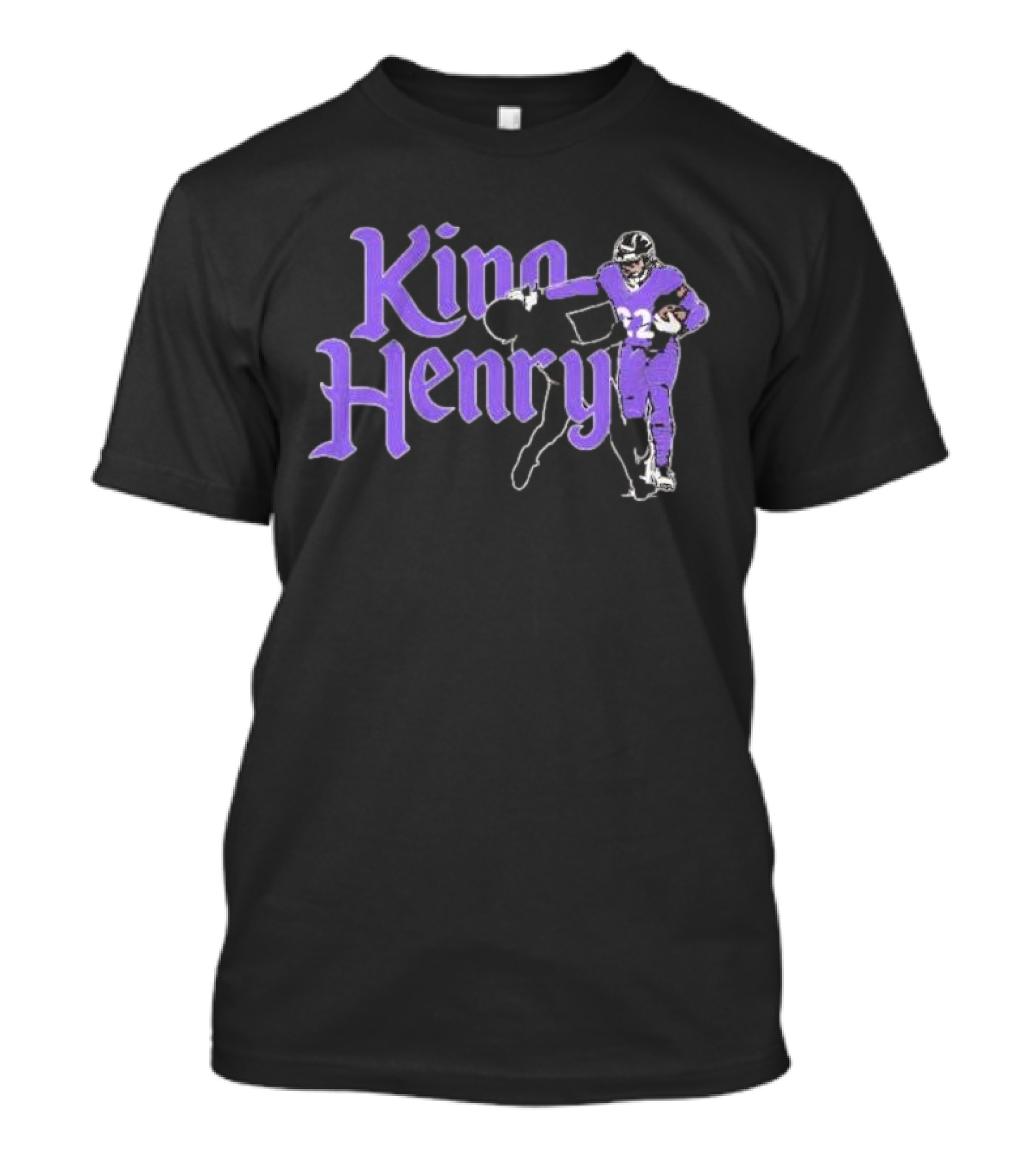 King Henry Derrick Henry Baltimore Ravens Player Number 22 T-Shirt
