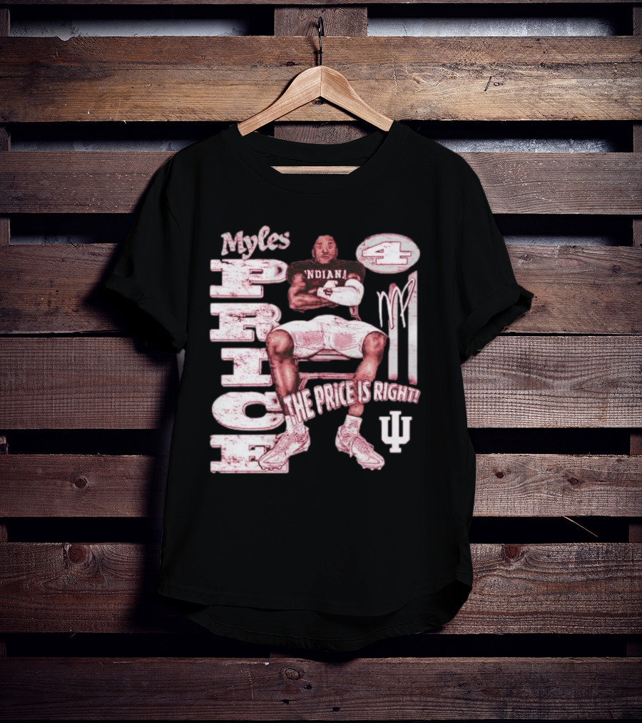 Myles Price Indiana Hoosiers The Price Is Right Football Number 4 T-Shirt