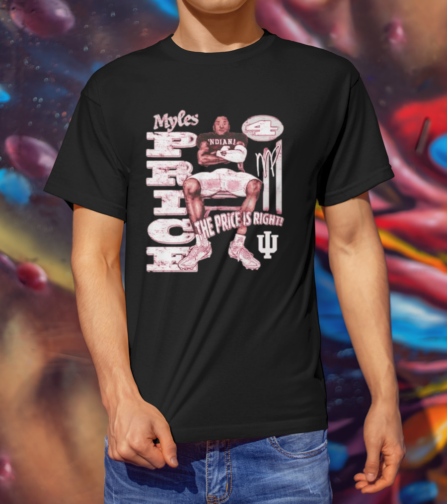Myles Price Indiana Hoosiers The Price Is Right Football Number 4 T-Shirt