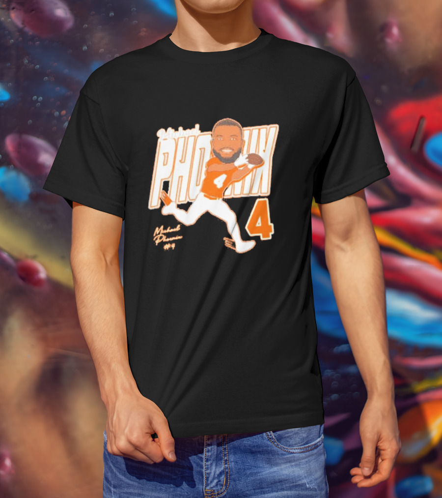 Michael Phoenix #4 Sam Houston Bearkats Signature Player Cartoon T-Shirt