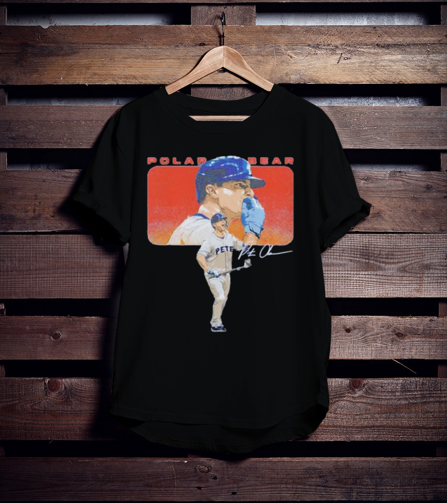 Polar Bear Pete Alonso Chef Kiss New York Mets Signature T-Shirt