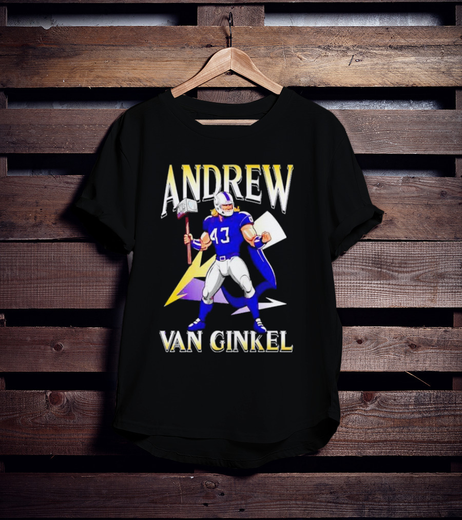 Andrew Van Ginkel Thor-Inspired Minnesota Vikings Crossover T-Shirt