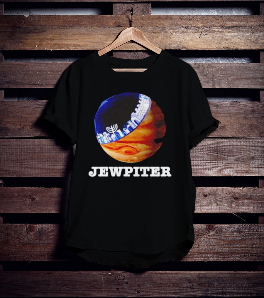 Jewpiter Menorah City Planet Jupiter T-Shirt