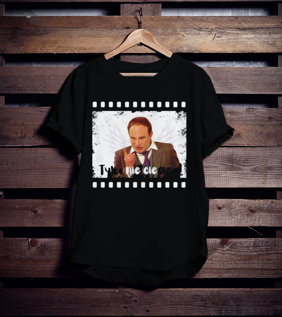 Tylko Nie Cieciem Stanisław Anioł Filmstrip Winged T-Shirt