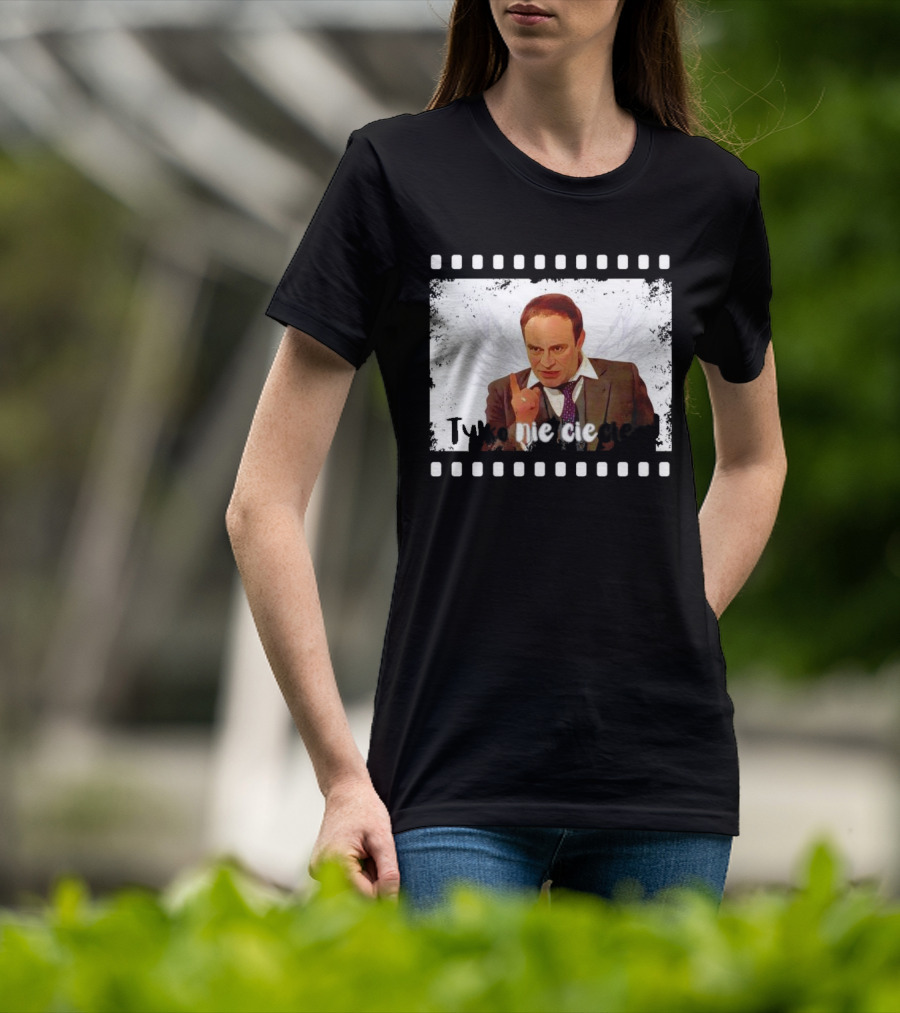 Tylko Nie Cieciem Stanisław Anioł Filmstrip Winged T-Shirt