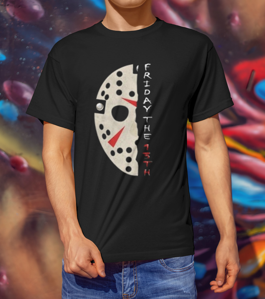 Jason Voorhees Mask Friday The 13th Vintage T-Shirt