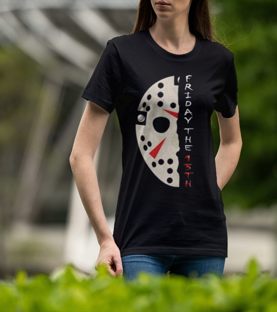 Jason Voorhees Mask Friday The 13th Vintage T-Shirt