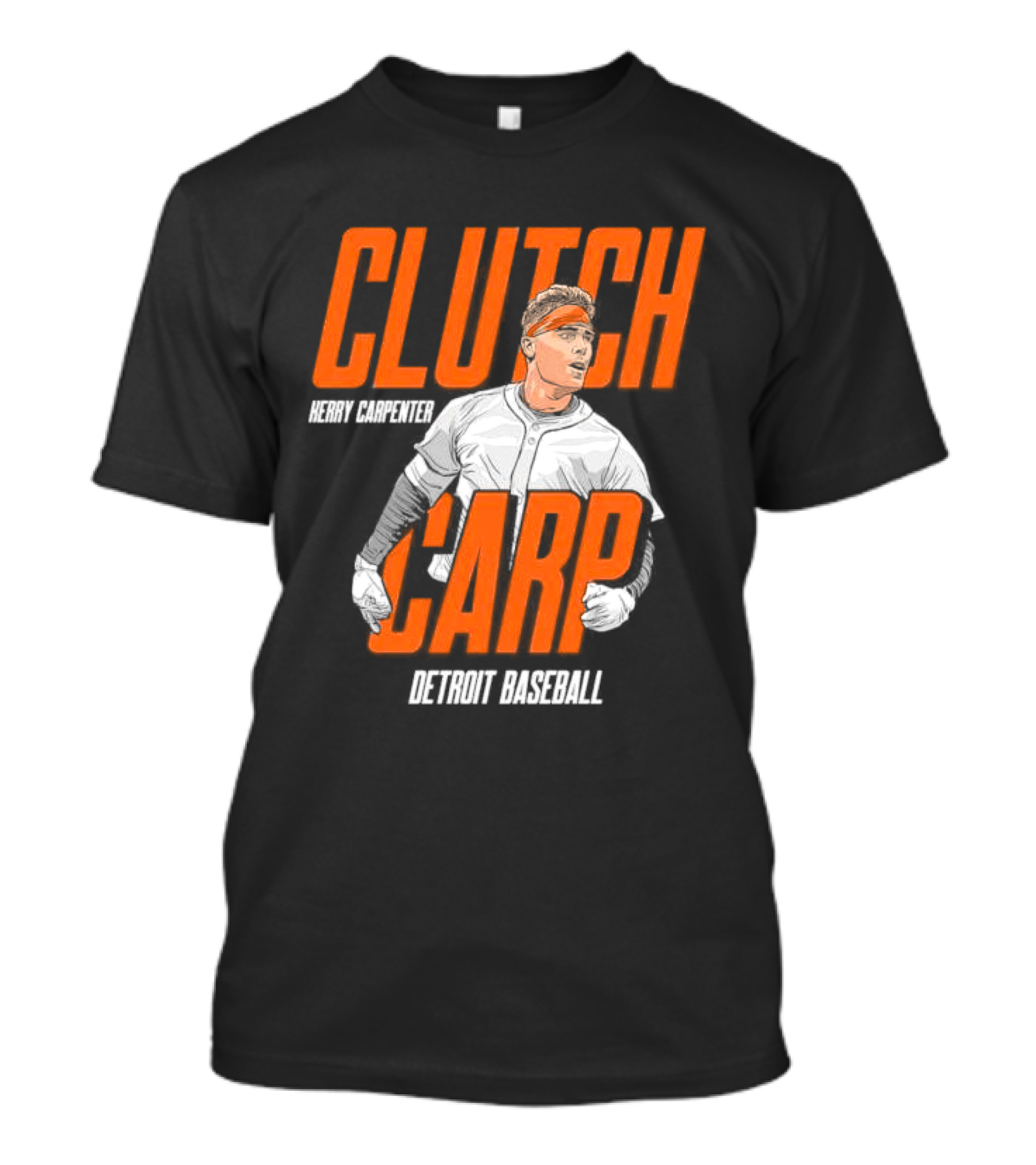 Clutch Carp Kerry Carpenter Detroit Baseball T-Shirt