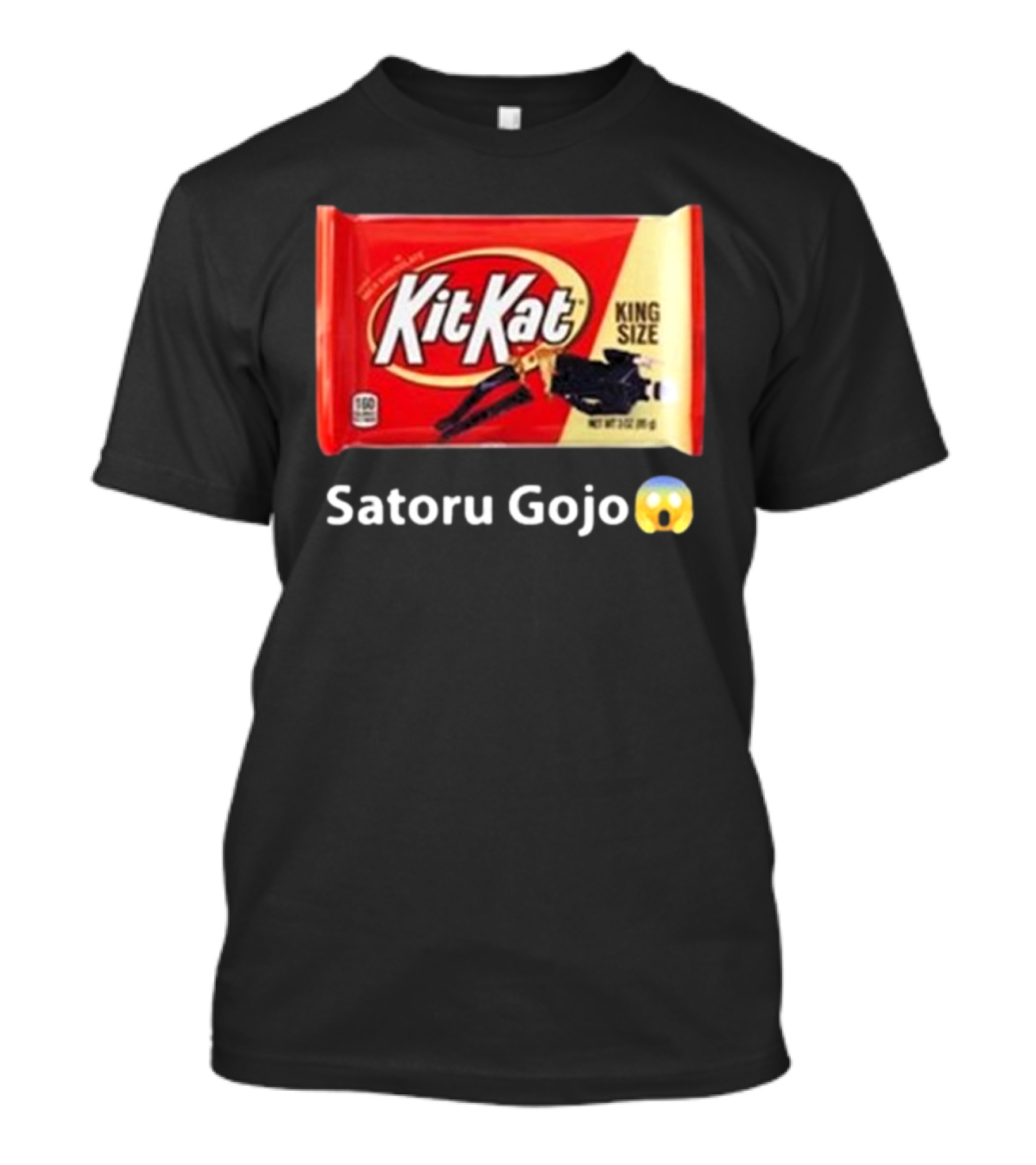 Mr. Goofy Ahh Kit Kat Satoru Gojo King Size T-Shirt