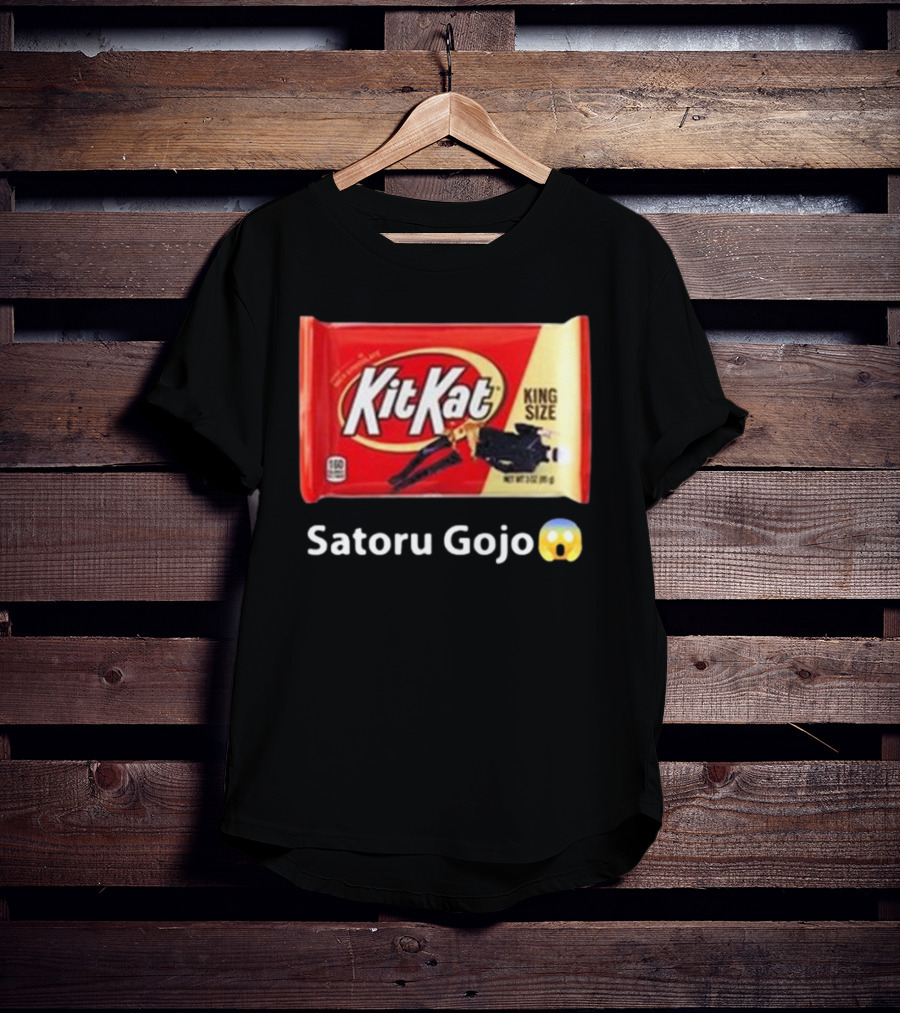 Mr. Goofy Ahh Kit Kat Satoru Gojo King Size T-Shirt