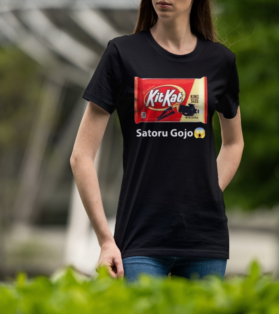 Mr. Goofy Ahh Kit Kat Satoru Gojo King Size T-Shirt