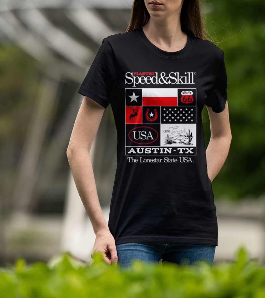 Piastri Speed And Skill Route 66 Austin TX The Lonestar State USA T-Shirt
