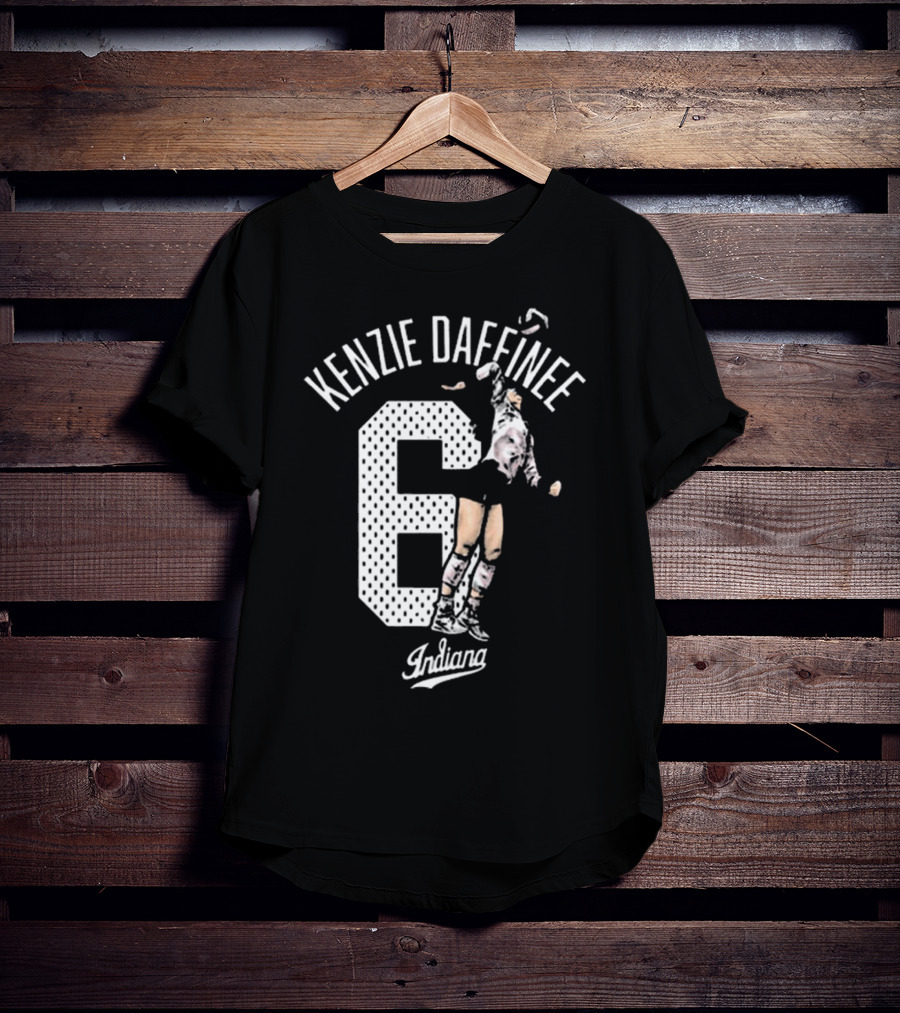 Kenzie Daffinee 6 Indiana Soccer Player Action T-Shirt