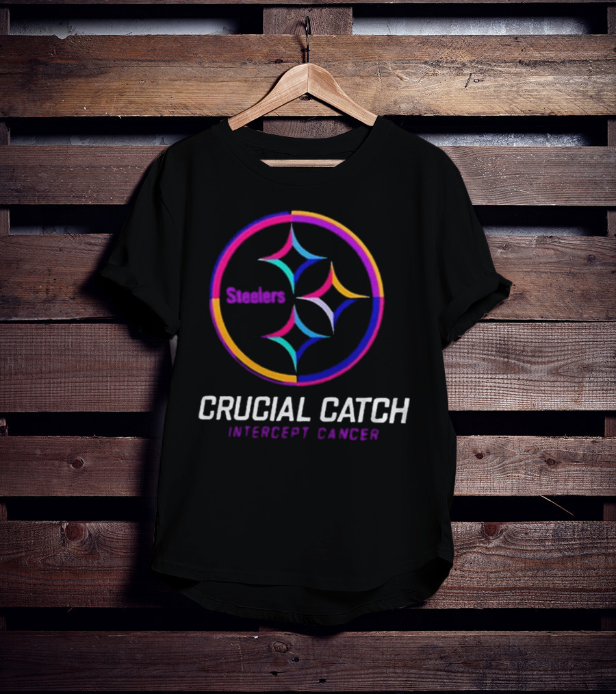 Steelers Crucial Catch Intercept Cancer T-Shirt