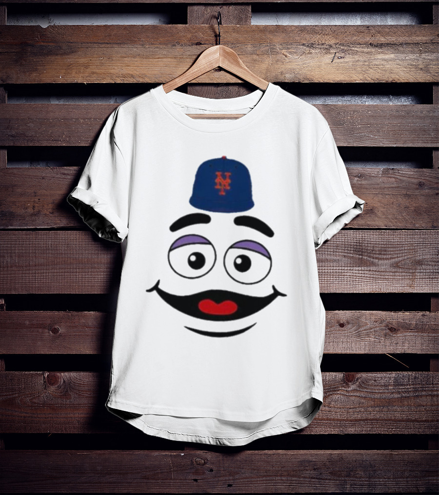 New York Mets Grimace Face Smile Victory Gameday Baseball Cap T-Shirt