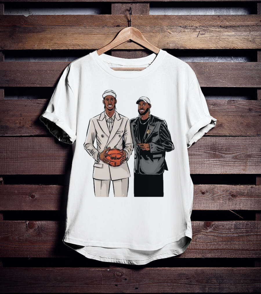 Alex And Olivier Sarr Brothers OKC Thunders Cartoon Wilson Basketball T-Shirt