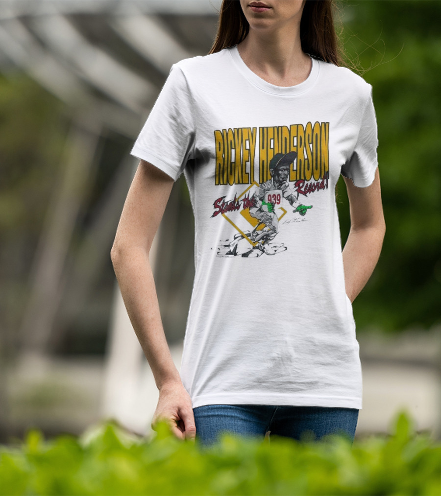 Rickey Henderson Steals The 939 Record T-Shirt