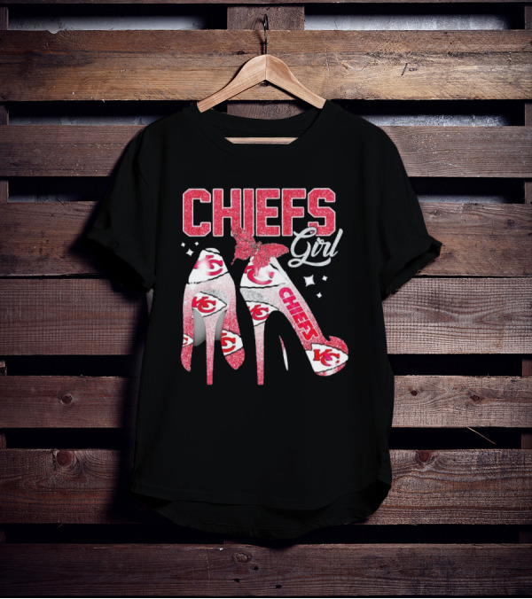 CHIEFS Girl Kansas City High Heels T-Shirt