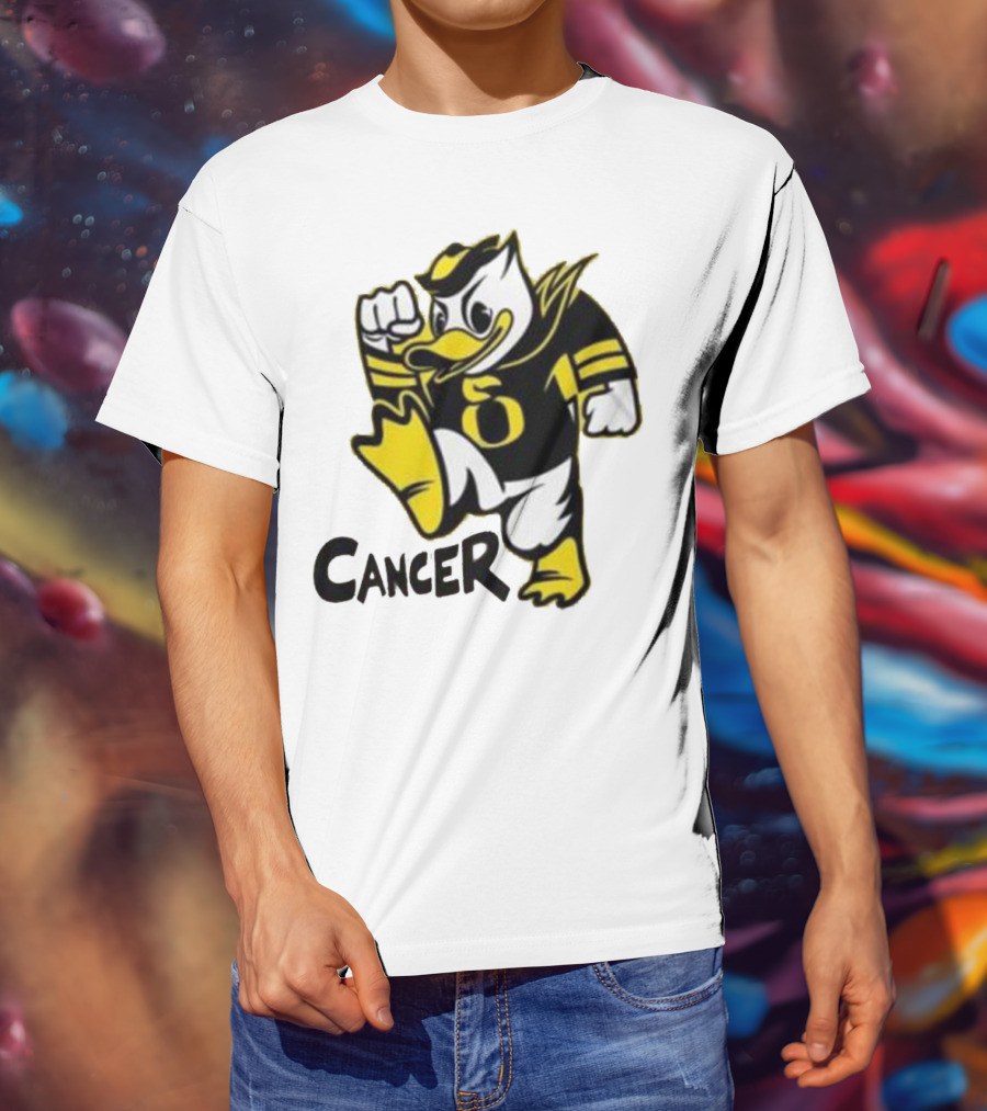 Oregon Ducks Fighting Cancer With Mascot T-Shirt