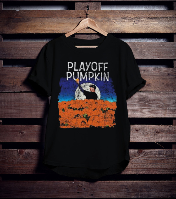 Mets Playoff Pumpkin Pitcher In Pumpkin Patch T-Shirt