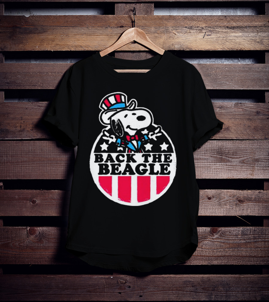 Snoopy Peanuts Back The Beagle Patriotic Uncle Sam T-Shirt