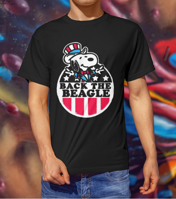 Snoopy Peanuts Back The Beagle Patriotic Uncle Sam T-Shirt