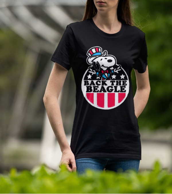 Snoopy Peanuts Back The Beagle Patriotic Uncle Sam T-Shirt
