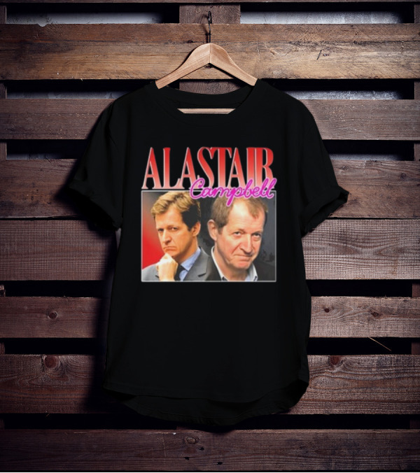 Alastair Campbell Retro Bold Portrait Duo T-Shirt