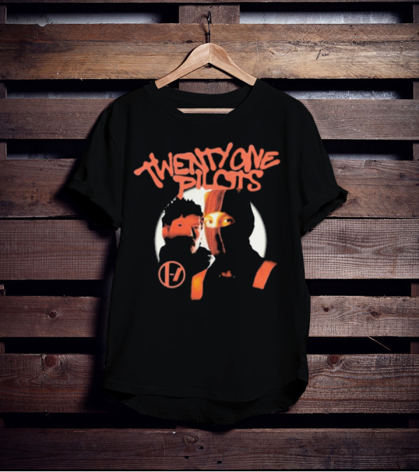 Twenty One Pilots Moonlight Shadow With Iconic Logo And Duo T-Shirt