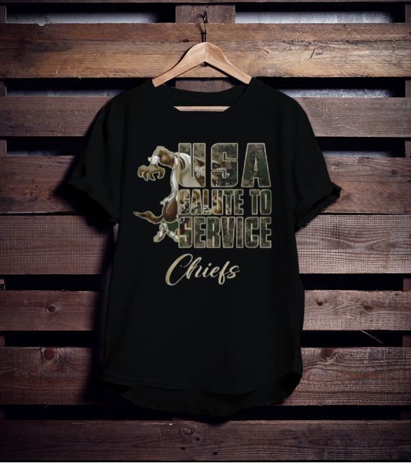 Kansas City Chiefs USA Salute To Service Chiefs T-Shirt