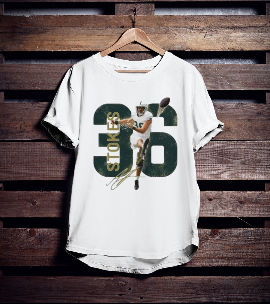 Stokes 36 Football Kicker Signature Action Image T-Shirt
