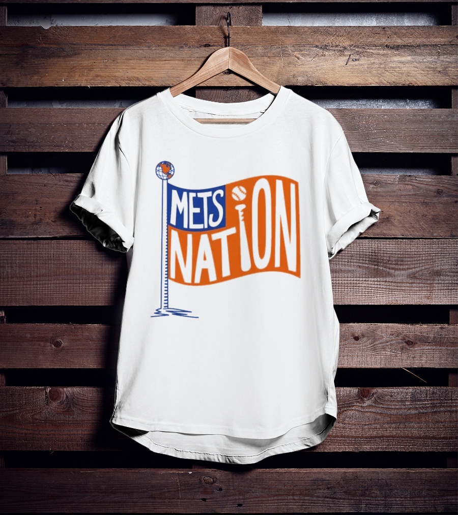 Mets Nation Flag New York Mets Baseball Team T-Shirt