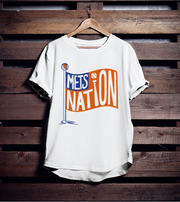 Mets Nation Flag New York Mets Baseball Team T-Shirt