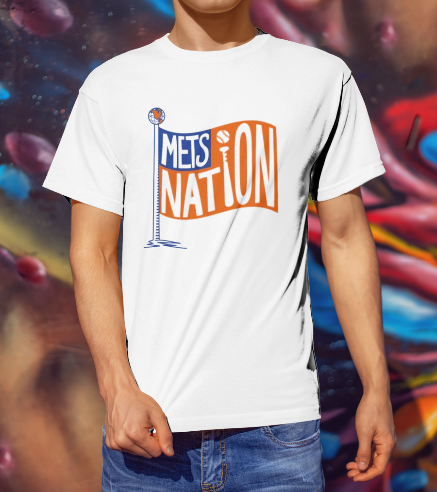 Mets Nation Flag New York Mets Baseball Team T-Shirt