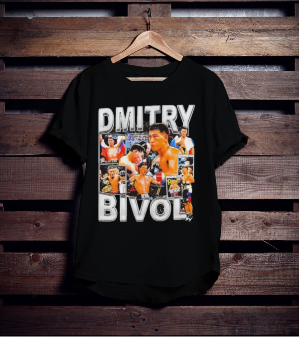 Dmitry Bivol Boxing Champion Vintage Collage T-Shirt