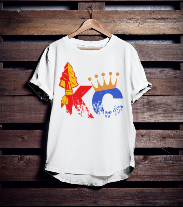 Kansas City Chiefs Arrowhead And Royals Crown KC Combo T-Shirt