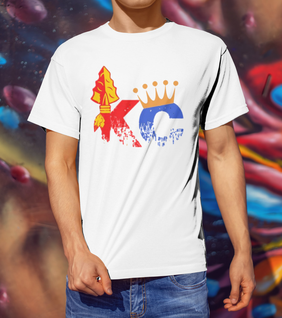 Kansas City Chiefs Arrowhead And Royals Crown KC Combo T-Shirt