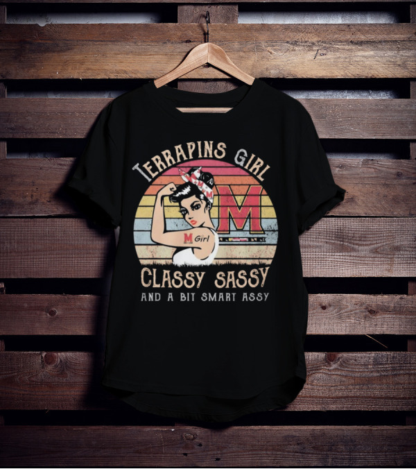 Terrapins Girl Classy Sassy And A Bit Smart Assy Vintage M Girl T-Shirt
