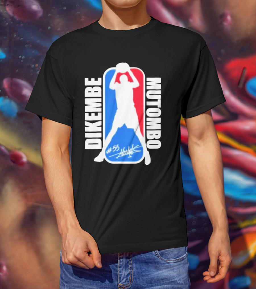 Dikembe Mutombo #55 Signature NBA T-Shirt