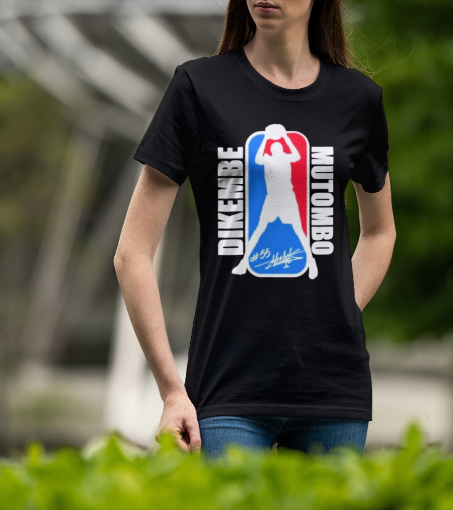 Dikembe Mutombo #55 Signature NBA T-Shirt