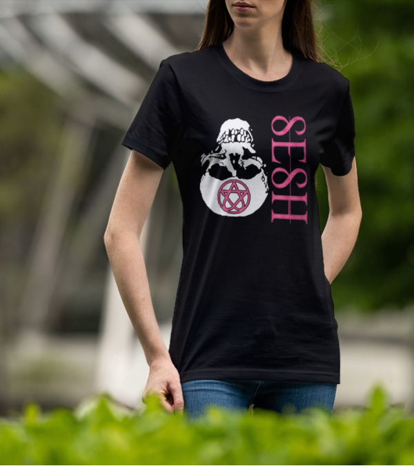 Teamsesh Merch Seshagram Skull Pentacle SESH T-Shirt