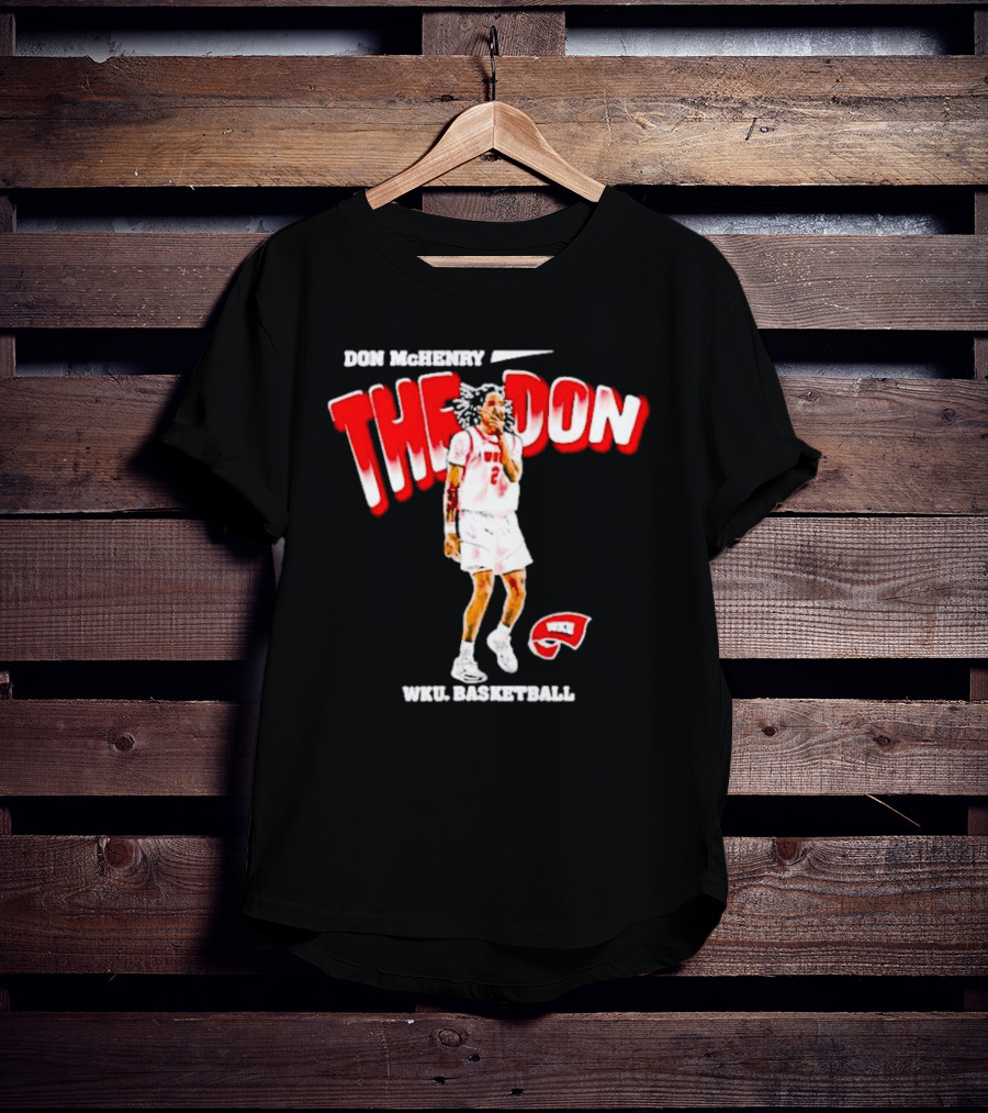 Don McHenry The Don WKU Basketball Western Kentucky Hilltoppers Player Cartoon T-Shirt