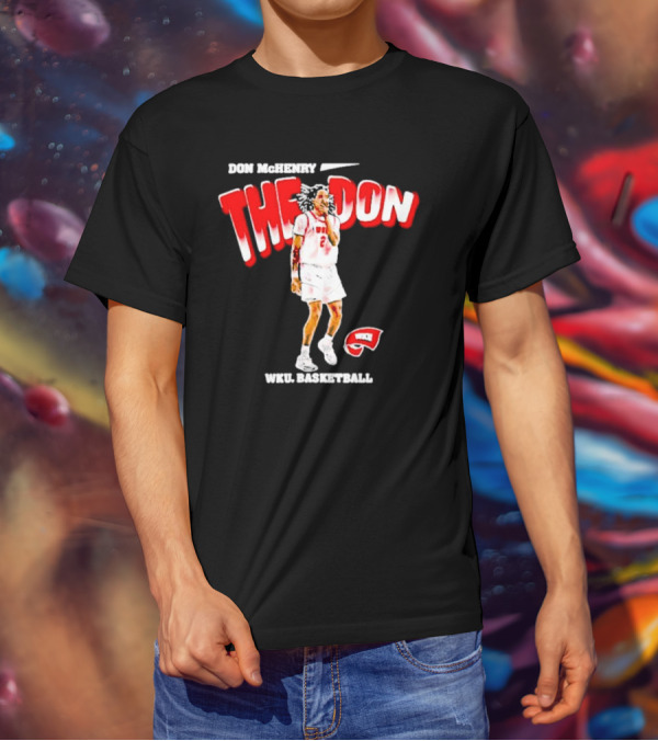 Don McHenry The Don WKU Basketball Western Kentucky Hilltoppers Player Cartoon T-Shirt
