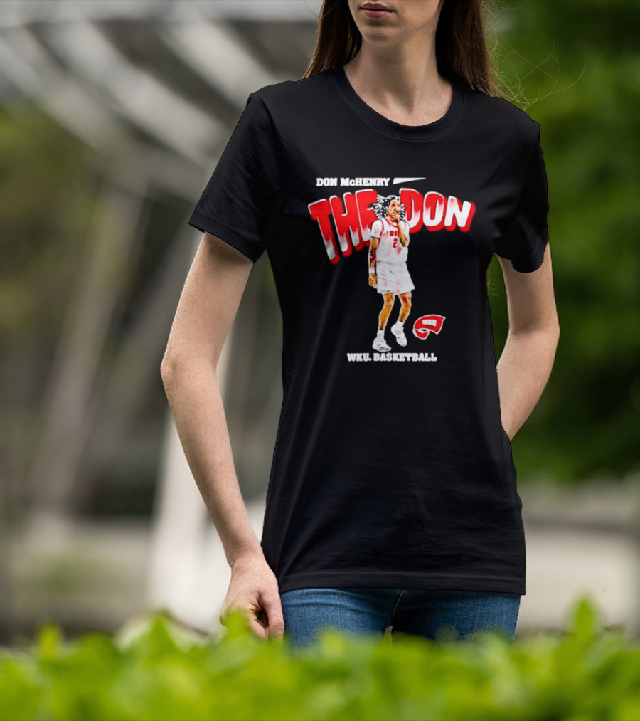 Don McHenry The Don WKU Basketball Western Kentucky Hilltoppers Player Cartoon T-Shirt