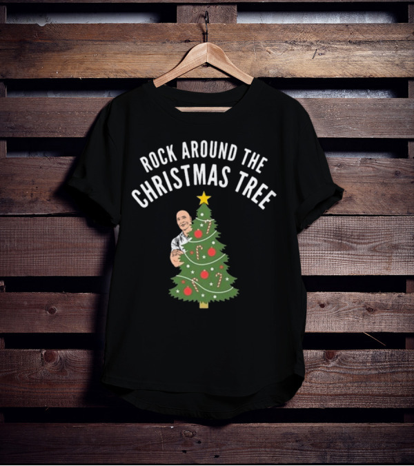 Rock Around The Christmas Tree Merry Christmas T-Shirt